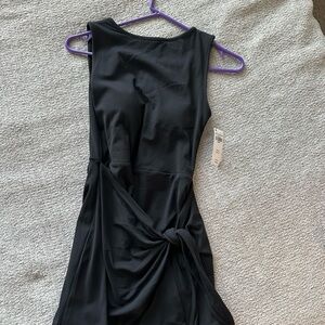 Abercrombie & Fitch Black Asymmetrical Dress